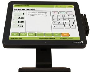 Pos touch screen monitor with ethernet