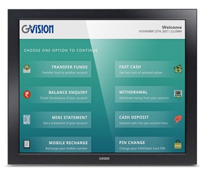 19 Inch GVision O19AH Open Frame Projected Capacitive Touch Screen Display