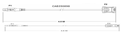 Ingenico CAB350898 USB Cable for IP3XX CAB350898   