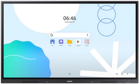 Samsung Large Touch Screen Displays